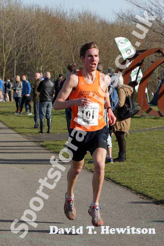 Dan Jenkin (Durham City)  Royal Signals Road Relay, Hetton Lyons Park.